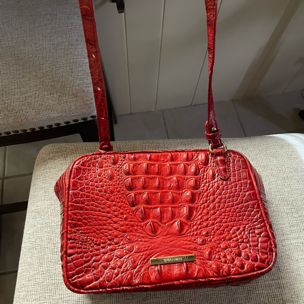 Brahmin Crossbody Bag (Red)